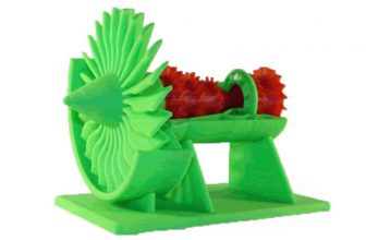 דגם פלסטיק רב צבעוני מודפס בתלת מימד DLP