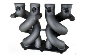 צינור פליטה לרכב מיובא בתלת מימד מודפס בניילון שחור